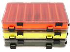 Tackle Box 2 Tray 14 Compartments Fishing Tool Storage Organizer Lures Bait Case