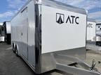 2023 ATC Raven Polar White 102x20 Car Hauler-Cargo Trailer