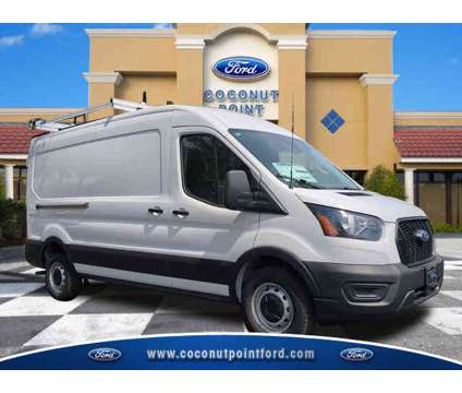 2023 Ford Transit Cargo Van Base Rear-Wheel Drive Medium Roof Van 148 in. WB is a White 2023 Ford Transit Van in Estero FL