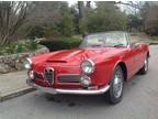 1963 Alfa Romeo 106 Series Roadster 2600 Convertible