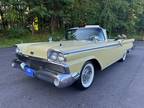 1959 Ford Galaxie Yellow Convertible