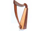 Celtic Irish Lever Harp 22 Strings Free Extra Strings and Tuning Key