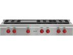 Wolf SRT486G 48 Inch Pro-Style Gas Rangetop with 6 Dual-Stacked Sealed Burners
