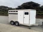 2004 Exiss CX20 2 horse slant load trailer