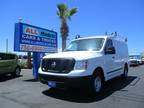 2017 Nissan NV 1500 S Standard Roof V6 Cargo Van with Shelves & Ladder Rack