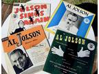 4 Vintage AL Jolson Albums (10" - 33 1/2 Rpm)