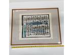 Framed Painted Japanese Language Feel-Good Inspirational Housewarming Text