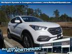 2018 Hyundai Santa Fe Sport White, 47K miles