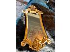 LARGE Syroco? WALL MIRROR WITH ORNATE GOLD FRAME/shells BAROQUE/ROCOCO