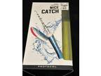 Pocket Fishing Pole Nice Catch Blue Original Packaging Closes Down To 9”
