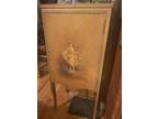 1910s Art Deco Antique Music Sheet Cabinet with 3 beautiful paintings
