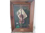 Antique Violin Oil Painting