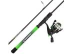 Wakeman Fishing Rod and Reel Combo for Bass, Salmon, or Catfish, Green