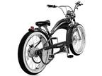 Twenty5 GT 26" Fat Tires Chopper Throttle Cruiser 500W Black E-Bike Bicycle