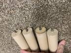 4 Vintage Retro Tapered Furniture End Table Legs 14.5"