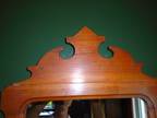 Antique wood frame mirror