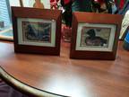 Vintage Duck Artwork On Canvas With Sturdy Wood Frame