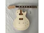 Factory Unfinished Flame Maple Top Electric Guitar No Pars Mahogany Neck&Body