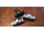 3 Camera Lot ( Nikon FA, Canon AE-1, Bessamatic, parts?