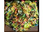 100pc PANFISH ASSORTMENT 1" to 2" SOFT PLASTIC BAITS Crappie Fishing Lures Trout