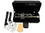 Eastar Bb Standard Trumpet Set w/Hard Case, Cleaning Kit, Mouthpiece and Gloves