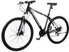 Adult Mens Mountain Bike, High Carbon Steel Frame, 21-Speed, 29'' Wheels
