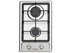 Hothit Propane Gas Cooktop 12" 2 Burner Built-in Stainless Steel Gas Stove Top