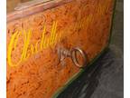 19th Cent. Antique Norwegian Painted Blanket Chest Box W/ Locking top @ 1867!!