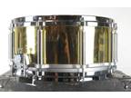 1980s Pearl Free-Floating Brass 6.5x14" Snare Drum