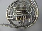Quality Vintage F.E. Olds & Son Nickel Silver Double French Horn + Case