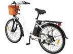 Retro Ebike E-Bicycle 6 speed Retro Dame Electric City Bikes UL 2849 certified