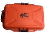 Bass Pro Shop Survivor Dry Box Blaze Orange Waterproof Rubber Sealed Tight