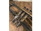 Antique Buescher True Tone Keefer Elkhart Trumpet Instrument Silver + Brass