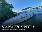 Sea Ray 270 Sundeck Bowriders 2002