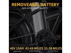 EBK Folding Electric Bike 14/20" Fat Tire 400/750W 48V Battery 23-30Mph NEW