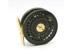 Orvis CFO 123 Fly Fishing Reel. Green & Gold. Made in England. W/ Pouch.