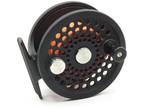 Abel No. 2 Fly Fishing Reel. Matte Black. Made in USA. W/ Pouch.