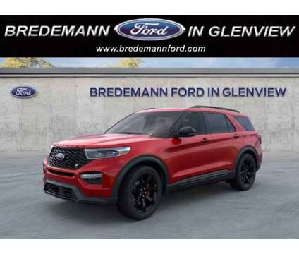 2024 Ford Explorer ST is a Red 2024 Ford Explorer Car for Sale in Glenview IL