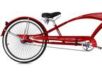 RED 26" Stretch Beach Cruiser Bicycle 68 Spokes Rims Coaster Extended Bike PUMA