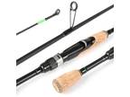 Portable Travel Fishing Rod Lightweight Carbon Fiber 4 Pieces L1K9