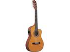 Ibanez GA5TCE3Q 3/4 Size Thinline Classical Acoustic-Electric Guitar, Amber