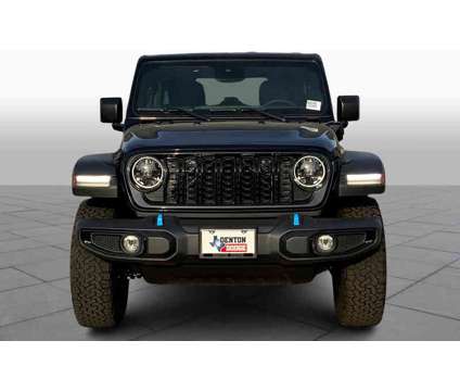 2024NewJeepNewWrangler 4xeNew4x4 is a Black 2024 Jeep Wrangler Car for Sale in Denton TX