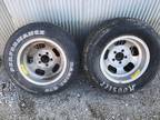 Aluminum Slotted wheels pair 15 X 8.5 Five on 4 3/4" bolt circle