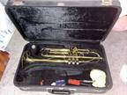 Vintage LJ Hutchen Trumpet HTTR715866 - W/ Hard Case Student Beginner