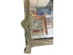 Stunning Lady by the Lake SOLID BRASS ART NOUVEAU VANITY MIRROR Antique!!