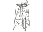 10' Tall Elevated Hunting Platform Stand Trapdoor Hunt Heavy Duty Stakes