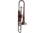 SAI MUSICAL TROMBONE Bb PITCH FOR SALE COPPER LACQUER WITH HARD CASE WOW.