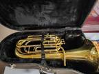 Couesnon 4-Valve Baritone Horn with Case SN:73437 / Brass Music Instrument