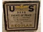Vintage US PLAYER MUSIC ROLLS PLAYER PIANO WORD ROLL "PALACE OF PEACE" #9886