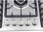 34 Inch Gas Cooktop 5 Burners Built-in Gas Stove Top NG LPG Kitchen Cooker Hob